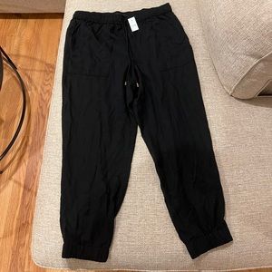 Womens Ann Taylor Black Jogger Pant